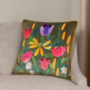 Wylder House of Bloom Celandine Cushion